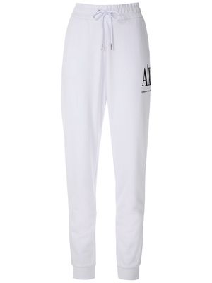 Armani Exchange logo track pants - White