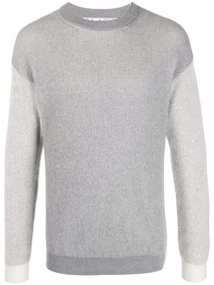 Off-White Arrows-motif long-sleeve jumper - Grey