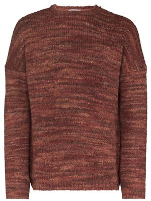 Our Legacy fair isle knitted jumper - Red
