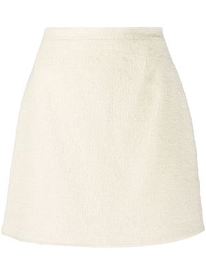 Patou woven mini skirt - Neutrals