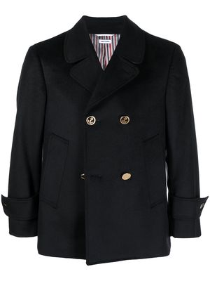 Thom Browne double-breasted cashmere blazer - Blue