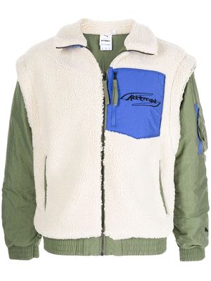 PUMA x Attèmpt sherpa bomber jacket - Green