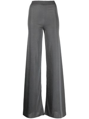 Erika Cavallini wide-leg knitted trousers - Grey