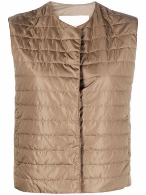 Mackintosh ISABEL quilted liner vest - Brown