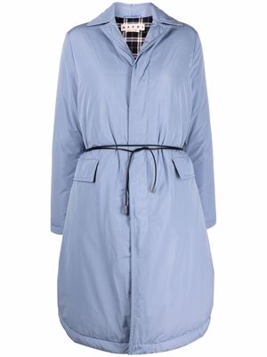 Marni single-breasted padded coat - Blue