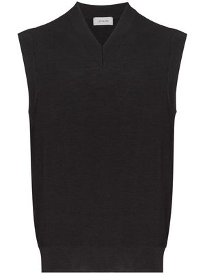 Lemaire knitted V-neck vest - Grey