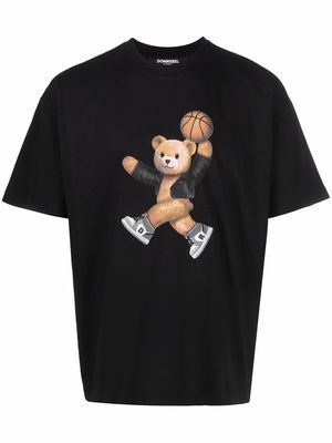 DOMREBEL Jump Bear graphic T-shirt - Black