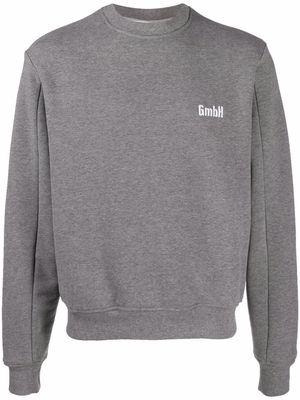GmbH embroidered-logo sweatshirt - Grey