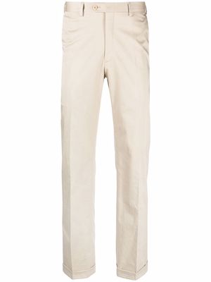 Brioni plain chino trousers - Neutrals