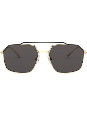 Dolce & Gabbana Eyewear aviator-frame sunglasses - Brown