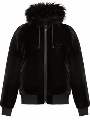 Giuseppe Zanotti Tasha velvet jacket - Black
