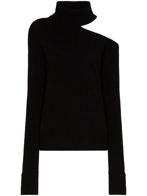 PAIGE Raundi cold-shoulder turtleneck sweater - Black