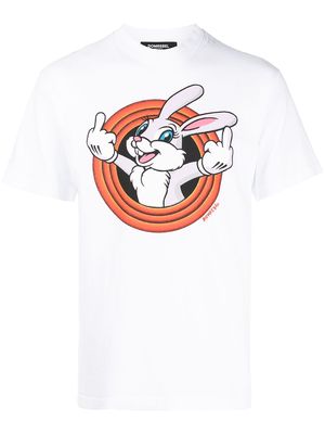 DOMREBEL Humper rabbit-print T-shirt - White
