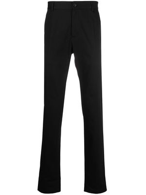 Versace embroidered logo tailored trousers - Black