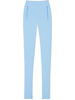 WARDROBE.NYC side-zipped leggings - Blue