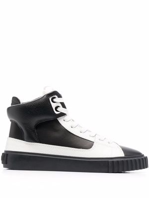 Just Cavalli two-tone high-top trainers - Black