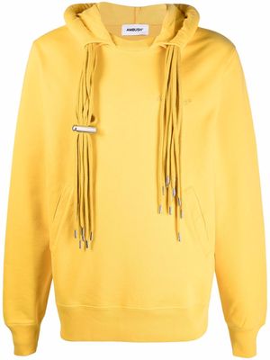 AMBUSH multi-cord long-sleeve hoodie - Yellow