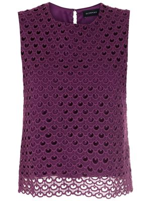 Olympiah Guipir croppe blouse - Purple
