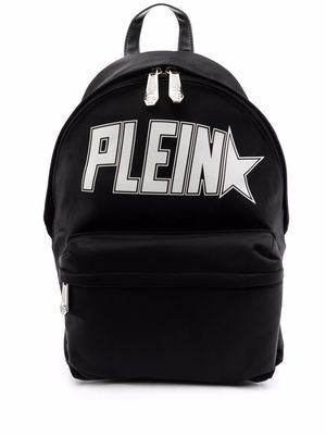 Philipp Plein logo-print backpack - Black