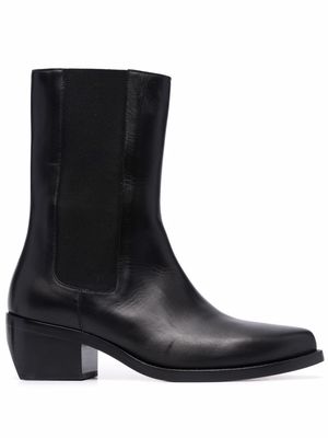 LEGRES Western Chelsea ankle boots - Black