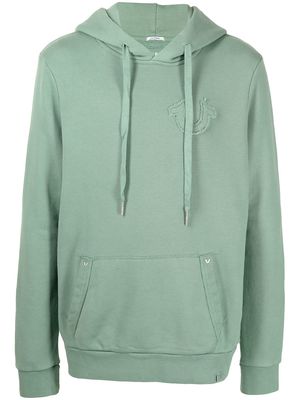 True Religion embossed-logo pullover hoodie - Green