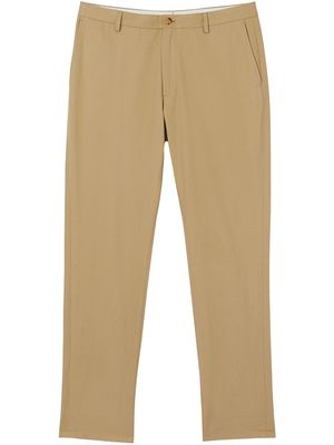 Burberry slim-fit cotton chinos - Brown