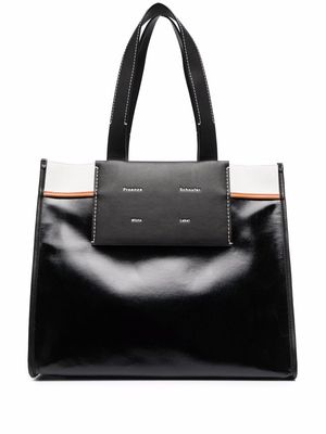 Proenza Schouler White Label XL Morris coated tote bag - Black