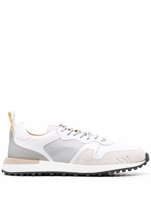 Buttero panelled design sneakers - White