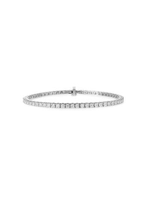 777 18kt white gold diamond bracelet - 114 - White: