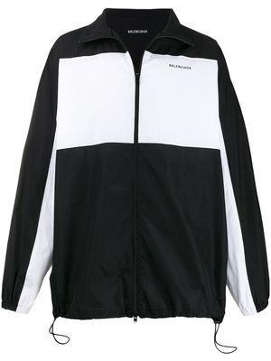 Balenciaga zip-up track jacket - Black