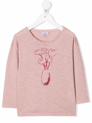 Knot Garden Shed longsleeved T-shirt - Pink