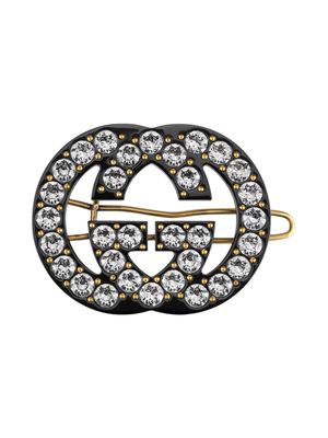 Gucci Double G embellished hair clip - Metallic
