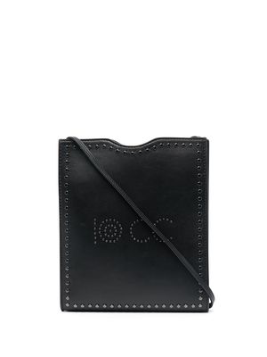 10 CORSO COMO logo-studded leather shoulder bag - Black