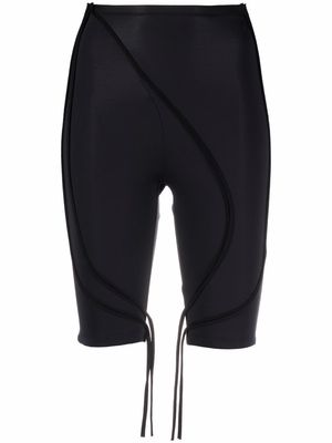 Ottolinger thread-trim biker shorts - Black