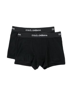 Dolce & Gabbana Kids boxers two-pack - Black