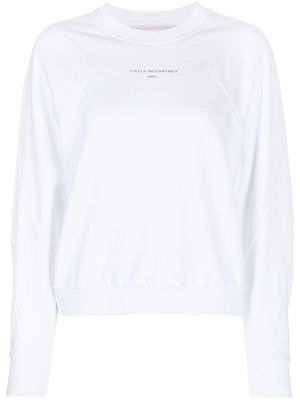 Stella McCartney logo-embroidered sweatshirt - White