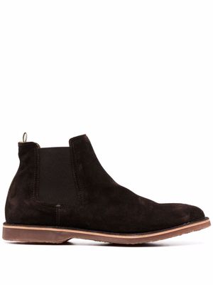 Officine Creative Kent 005 suede boots - Brown