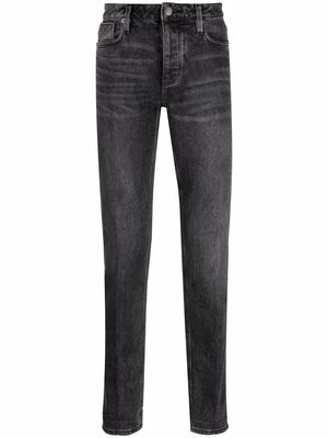 Emporio Armani low-rise straight-leg jeans - Black