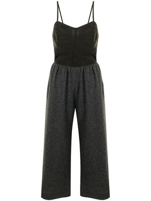 Sueundercover stretch fit woven jumpsuit - Green