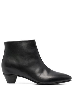 Del Carlo leather ankle boots - Black