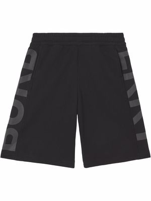 Burberry logo-print track shorts - Black