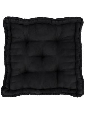 Apparis Claudia faux fur floor pillow - Black