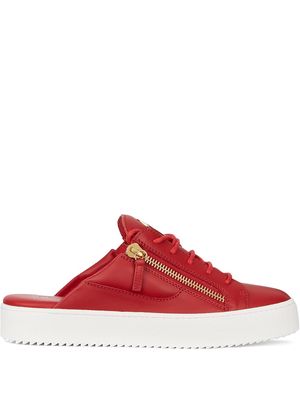 Giuseppe Zanotti slip-on lace-up sneakers - Red
