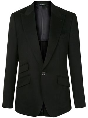 Dolce & Gabbana single button cashmere blazer - Black