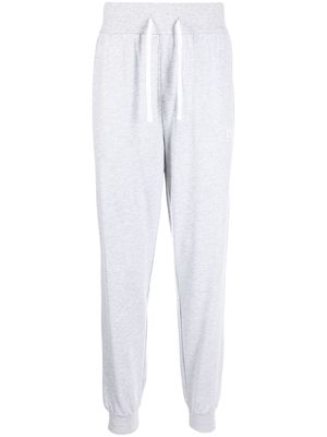 BOSS logo-print leg trousers - Grey