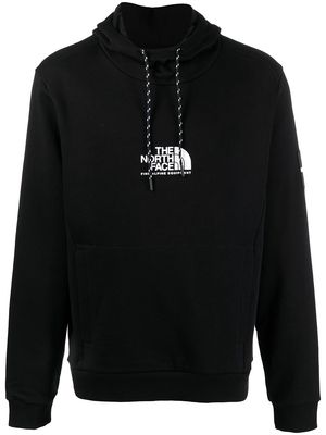 The North Face logo-print cotton hoodie - Black
