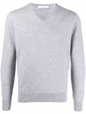 Cruciani V-neck cashmere jumper - Grey