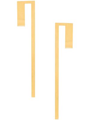 Hsu Jewellery geometric bar earrings - Gold