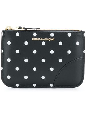 Comme Des Garçons Wallet polka-dot logo pouch - Black