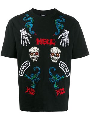 KTZ Hell print T-shirt - Black